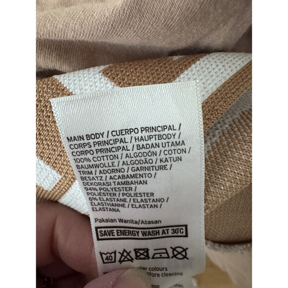 Ivy Park Spell Out Logo Boxy Cropped Top‎ Short Sleeve Shirt Brown Size Small - Picture 9 of 9